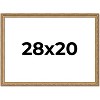 PosterPalooza | 28x20 Wood Antique Frame with UV Acrylic, 4 Finishes: Bronze, Gold, Silver, and Black - 2 of 4