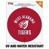 University of West Alabama Tigers Logo Automotive Car Window Locker Circle Bumper Sticker - 2 of 4