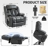 Power Lift Recliner Chair,Rising Recliner Chair With Vibration Massage And Lumbar Heating,Cup Holders,Reclining Chairs For Seniors-Cuddlewood - 4 of 4