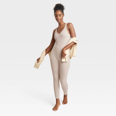Women's Textured Seamless Bodysuit - JoyLab Silver M
