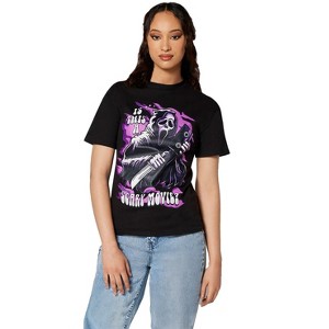 Seven Times Six Ghostface T-Shirt Women's Is This a Scary Movie Short Sleeve Tee - 1 of 4