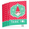 Big Dot of Happiness Elf Squad - Kids Elf Christmas and Birthday Party Thank You Cards (8 Count) - 2 of 4