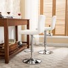 CAVINAS Swivel Barstools Set of 2, Height Adjustable Faux Leather Counter Height Bar Stool Chair with Back for Bar, Kitchen, Dining Room - 2 of 4