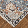 Kaia Transitional Medallion Orange/Ivory/Blue Area Rug - 3 of 4