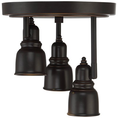 Denise Bronze 3-Head LED Ceiling Track Light Fixture