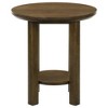 Coaster,Ottowa 2-piece Round Wood Coffee Table Set - 4 of 4