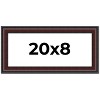 PosterPalooza | Panoramic Linear Brown Picture Frame - UV Acrylic, Foam Board Backing, Hanging Hardware - 2 of 4