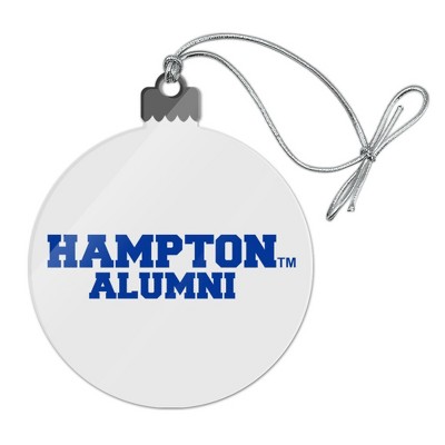 Hampton University Pirates Alumn Acrylic Christmas Tree Holiday Ornament