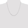 Black Bow Jewelry 0.7mm Sterling Silver Solid Diamond Cut Mirror Box Chain Necklace - 2 of 4