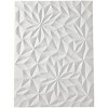 32" x 24" Wood Geometric Carved Wall Decor White - CosmoLiving by Cosmopolitan: Contemporary Style, Vertical Orientation - 3 of 4