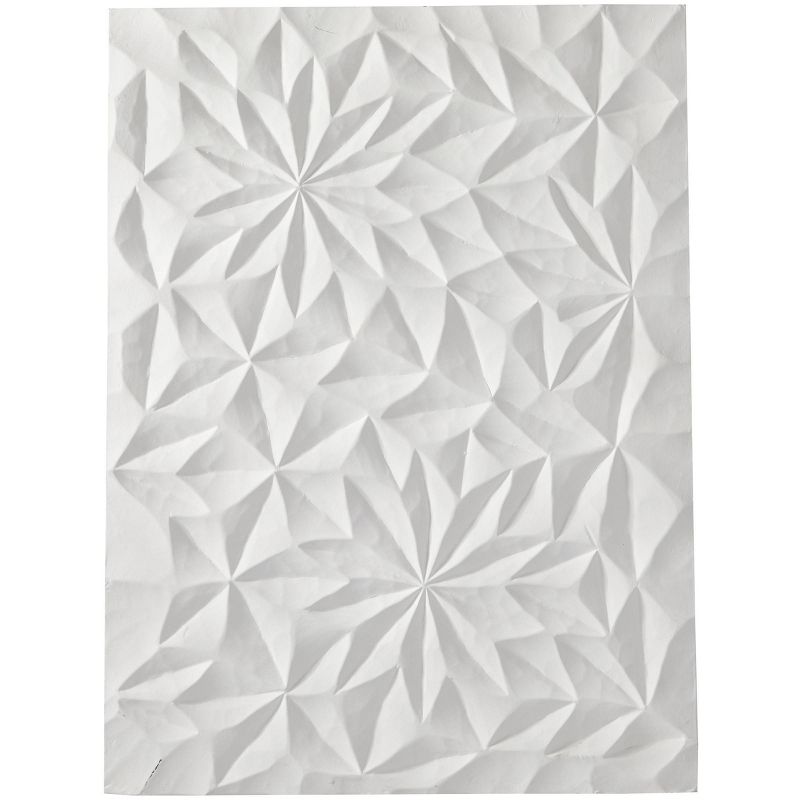 32&#34; x 24&#34; Wood Geometric Carved Wall Decor White - CosmoLiving by Cosmopolitan, 3 of 8
