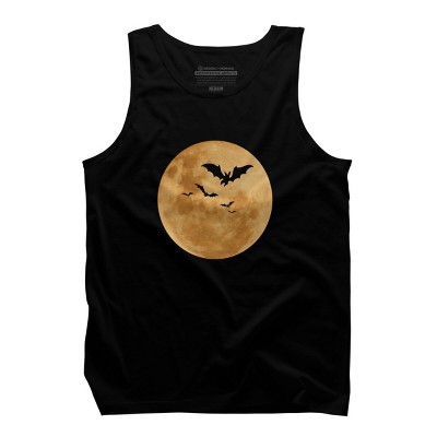 Men's Design By Humans Halloween - Moon By MonkeyStore Tank Top