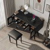 APRILSOUL Elegant Vanity Makeup Table & Chair Set, Modern Dressing Table with Organizer - 2 of 4