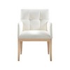 Meridian Furniture,Adrian Vegan Leather Dining Arm Chair, Set of 2 - 2 of 4