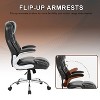 FDW Big and Tall Office Chair 250lbs Executive Office Chair with PU Leather Upholstery and 360-Degree Swivel  for Home Office - 4 of 4