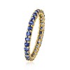 Ross-Simons 1.20 ct. t.w. Sapphire Eternity Band in 14kt Yellow Gold - 3 of 4