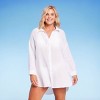 Women's Button-Up Cover Up Shirtdress - Kona Sol™ - image 3 of 4