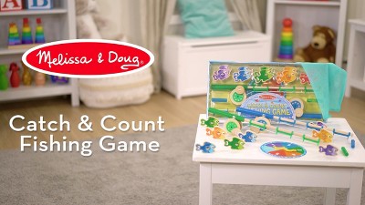 Melissa & Doug, 2 Kids Fishing Poles And Fish, Catch & Count Wooden Fishing  Game 885716309056