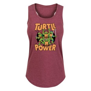 Women's - Teenage Mutant Ninja Turtles - Turtle Power Graphic Racerback Tank - 1 of 4