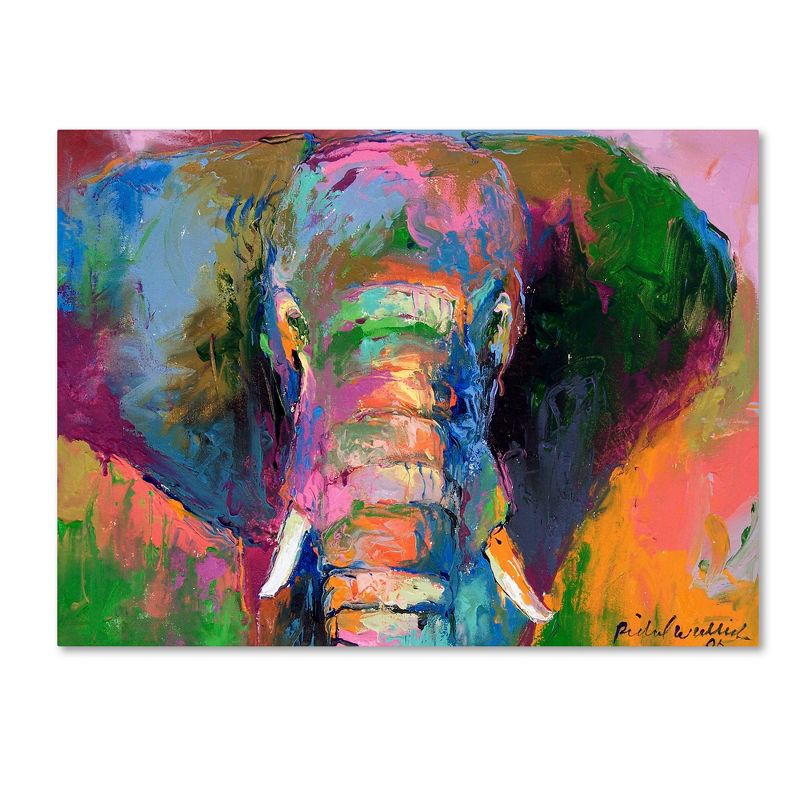 Trademark Fine Art -Richard Wallich 'Elephant 2' Canvas Art, 2 of 4