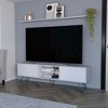 NicBex TV Stands for 55 inch TV, Entertainment Center with 2 Open Shelves and 2 Cabinets,TV Console for Bedroom, Living Room, Home,White - 2 of 4
