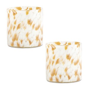 Painted Glass Votive Holder (Set of 2) - 1 of 3