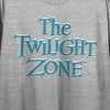 The Twilight Zone Collage Key Art Crew Neck Short Sleeve Gray Heather Women's Crop Top - 3 of 4