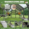 ORRD Large Outdoor Catio Cat Enclosure, Wooden Kitty House with 7 Platforms, 2 Boxes, Bridge & Ramp, Gray - 4 of 4