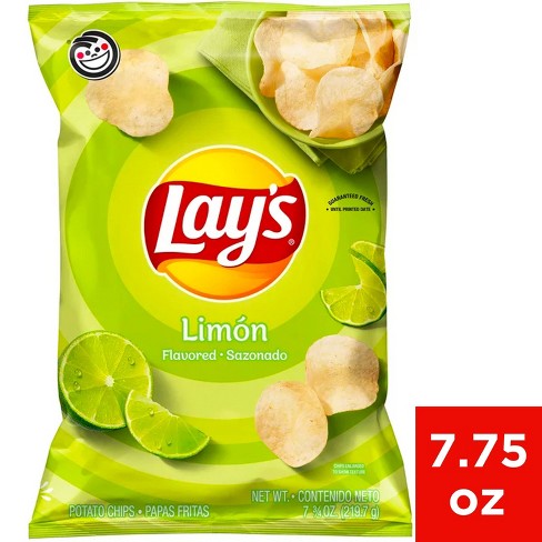 Lay's Limón Flavored Potato Chips - 7.75oz : Target