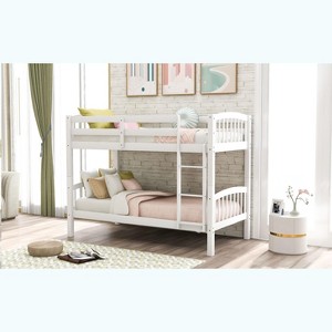 NicBex Triple Full Bunk Bed with Full Length Guardrail,Loft Bed with 2 Built-in Ladders,Modern Bunk Beds,Noise Reduced Bunk Beds for Bedroom - 1 of 4