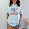 Simply Sage Market Women's Peace Signs Flag Short Sleeve Garment Dyed Tee - 2 of 3