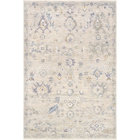 Nuloom Ismay Transitional Floral Fringe Indoor Area Rug - image 1 of 4