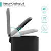 Stainless Steel Trash Can with Lid – Soft Close Step-On Pedal, Fingerprint-Resistant, Ideal for Kitchen or Bathroom - 4 of 4