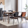 Ridstar 2 Piece Modern Dining Chairs, Armless Chair For Dining Room-Black - 4 of 4