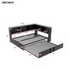 Full Size Daybed with Trundle, Storage Cabinets, and USB Ports for Bedroom or Apartment - 4 of 4