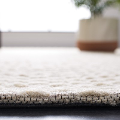 Blue Flat Woven Handmade Wool 6' x 9' Area Rug