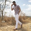 Campus Sutra Men Men's Sienna Brown & Indigo Blue Bohemian Shirt - 3 of 3