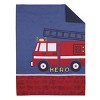 Carter's Firetruck Red, White, and Blue 4 Piece Toddler Bedding Set - 2 of 4