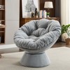 Maggift Patio Accent Chairs, Oversized Swivel Decorative Chair for Living Room, Bedroom, Gray, 37"*33.07"*31.5" - 2 of 4