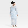 Women's Balloon Long Sleeve Maxi Shift Dress - Ava & Viv™ - 2 of 3