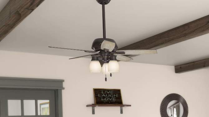 44" Donegan Ceiling Fan (Includes Light Bulb) - Hunter, 2 of 17, play video