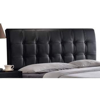 Hillsdale Furniture Full Lusso Upholstered Faux Leather Headboard Black