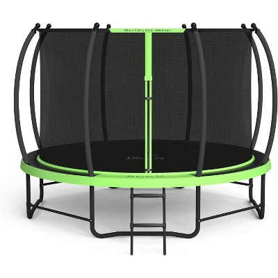 BCAN Recreational Trampoline with Enclosure for Kids Adults, ASTM Approved, Outdoor Trampolines with Ladder for Kids