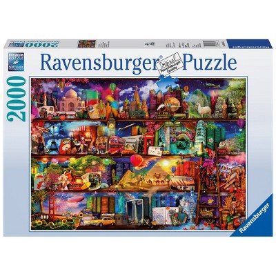 Ravensburger Around The World Jigsaw Puzzle - 2000 Piece Educational Puzzle With Softclick Technology