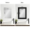 Amanti Art Mirror Makeover Bathroom Mirror Frame Border Kit - Fully Assembled Peel and Stick Frame - Mirror NOT Included - Parlor Trim - 4 of 4