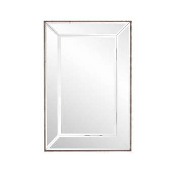 Howard Elliott 36"x24" Rectangular Vanity and Wall Mirror with Beaded Trim