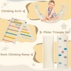 APRILSOUL 7 in 1 Pikler Triangle Set, Baby Climbing Toy, Montessori Learning Toy with Arch, Ramp, and Climbing Triangle - 4 of 4