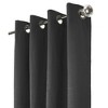 Thermaplus Shadow Window Treatment Blackout Grommet Curtain Panel 52" x 108" for Bedroom Livingroom Black - 3 of 4