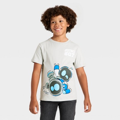 Boys' Astro Bots Short Sleeve Graphic T-Shirt - Gray