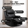 COMHOMA Swivel Rocker Recliner Chair with Heat and Massage, PU Leather Rocking Sofa Home Recliner for Living Room Home Theater Office - 3 of 4